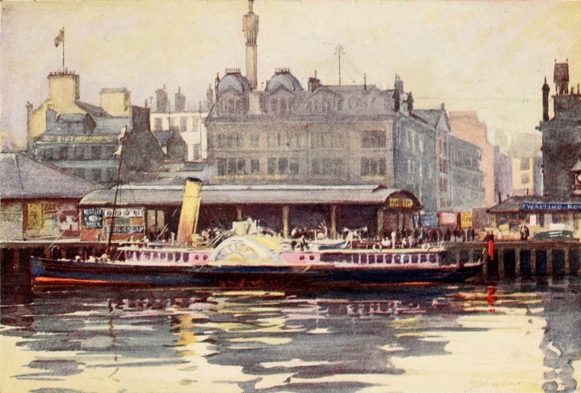 Scotland 1910 Broomielaw Glasgow Canvas Art - Unknown (24 x 36)