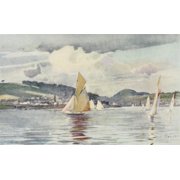 Scotland 1915 Craigmore & Rothesay Bay Canvas Art - FY Hunter 18 x 24