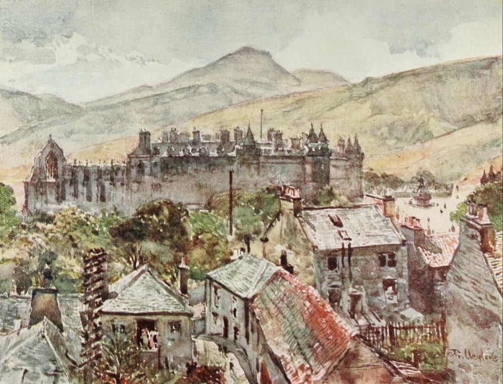 Scotland 1915 Holyrood Palace Canvas Art - John Fulleylove (24 x 36)