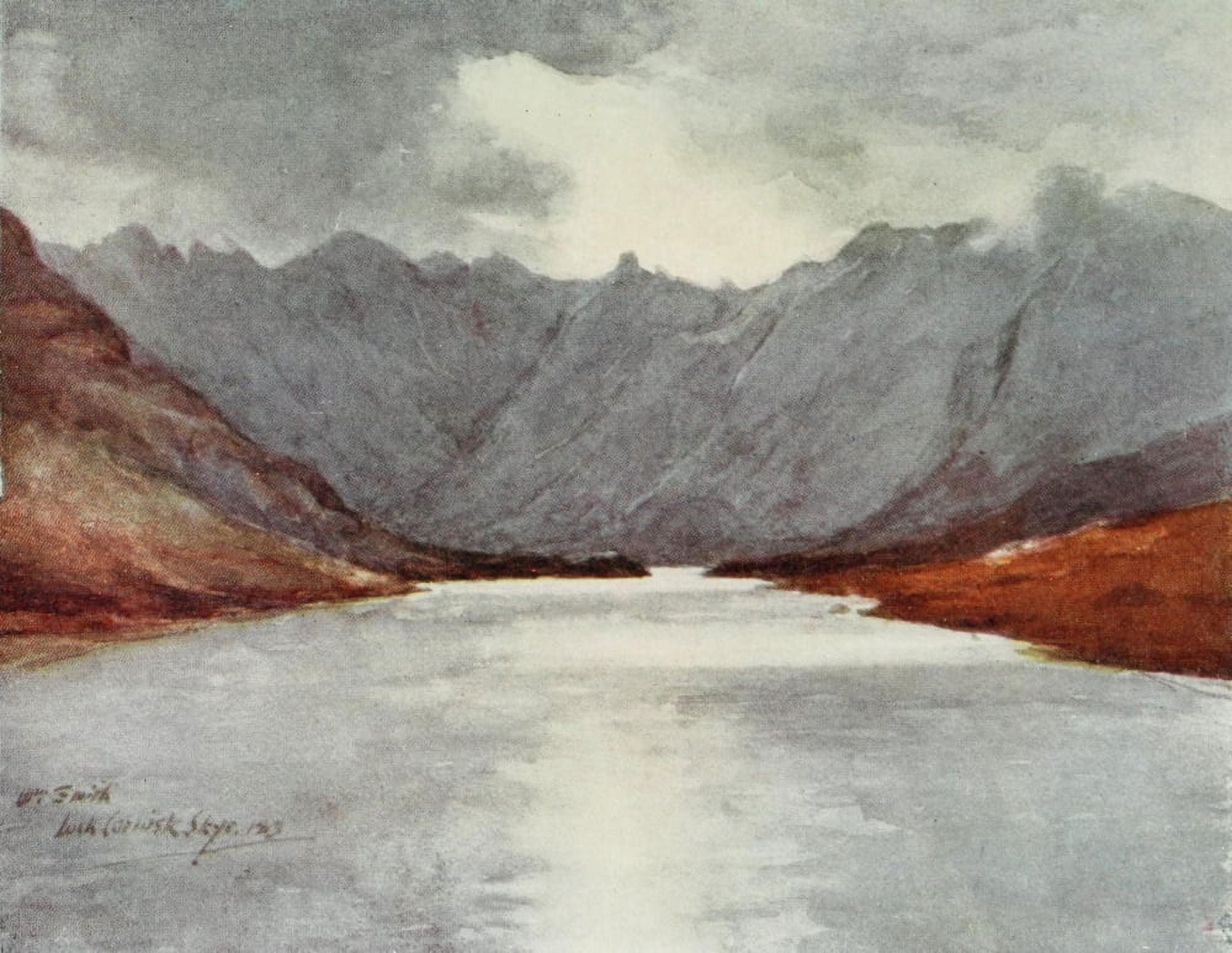 Scotland 1915 Loch Coruisk Skye Canvas Art - William Smith (24 x 36)