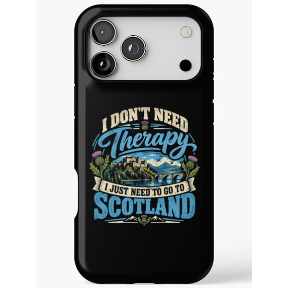 Shell Castle Design Scotland Castle and Thistle Quote Tough Case for Apple iPhone ...