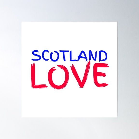 Scotland Design Poster Wall Art, Modern Wall Decor, 24x24 UNFRAMED