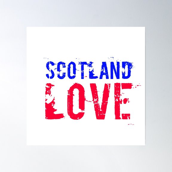 Scotland Design Poster Wall Art, Modern Wall Decor, 24x24 UNFRAMED