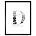 thumbnail image 1 of Scotland Dundee Letter Framed Wall Art Print, 1 of 5