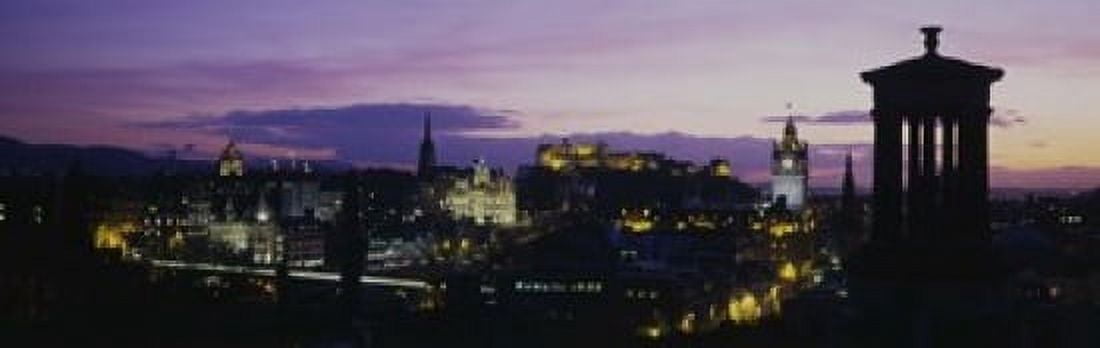 Scotland Edinburgh Castle Canvas Art - Panoramic Images (18 x 6)
