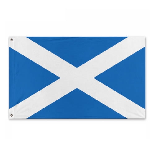 Scotland Flag 5x3 Ft Outdoor Double Sided Scottish Flags Country National Flag Scottish Decor Flag Party Decorations Banner Polyester Fabric with 2 Brass Grommets for Outside Indoor Decor