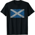 thumbnail image 1 of Scotland Flag Scottish Saltire Saint Andrew's Cross T Shirt T-Shirt, 1 of 4