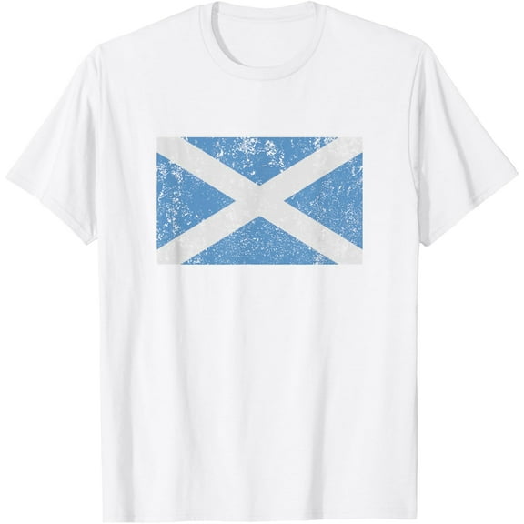 Scotland Flag Scottish Saltire Saint Andrew's Cross T Shirt T-Shirt
