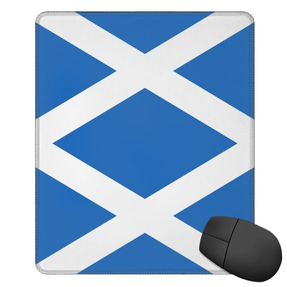 Scotland Flag Square Mousepad Non Slip Rubber Base Mouse Mat For Office Laptop 11.8"X9.8" Inch