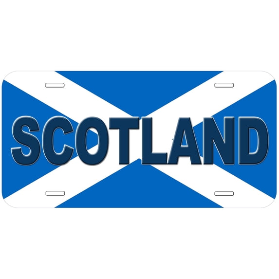 Scotland Flag With Country Name Novelty Car Auto License Plate