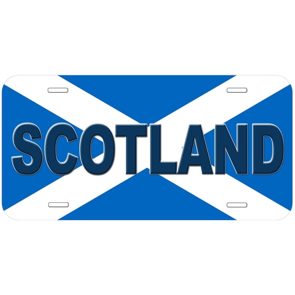 Scotland Flag With Country Name Novelty Car Auto License Plate