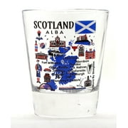 Scotland Landmarks and Icons Collage Shot Glass