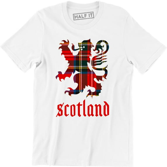 Scotland Lion Crest Est Pride Flag Patch soccer Scots Scottish futbol T-Shirt
