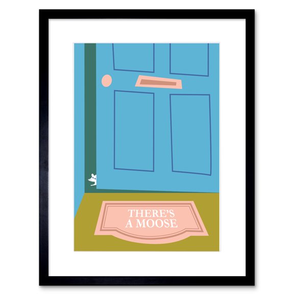 Scotland Mouse Loose House Door Framed Wall Art Print
