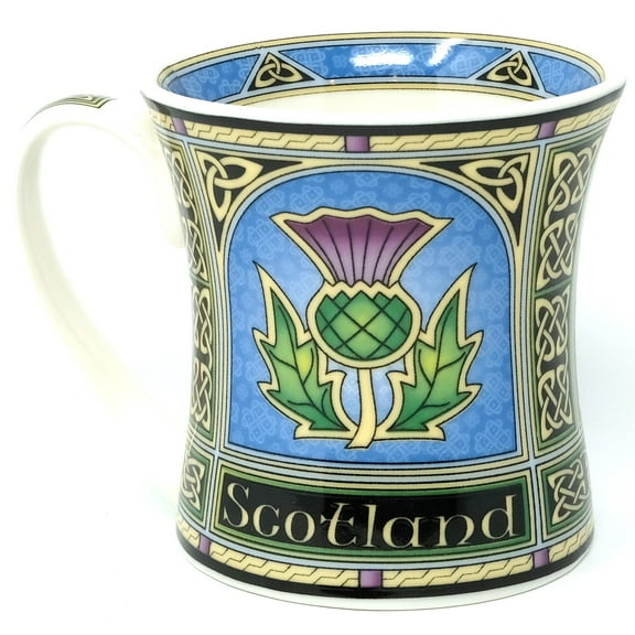 Royal Tara Scotland Mug with Thistle - New Bone China Scottish Porcelain Cup