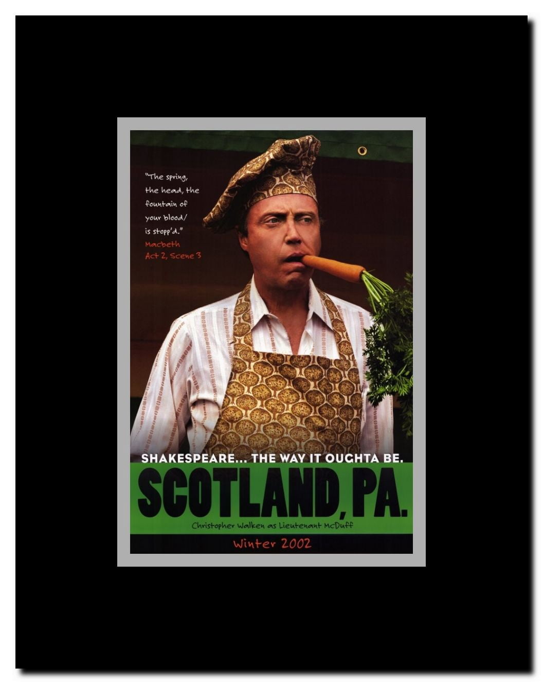 Scotland PA Framed Movie Poster