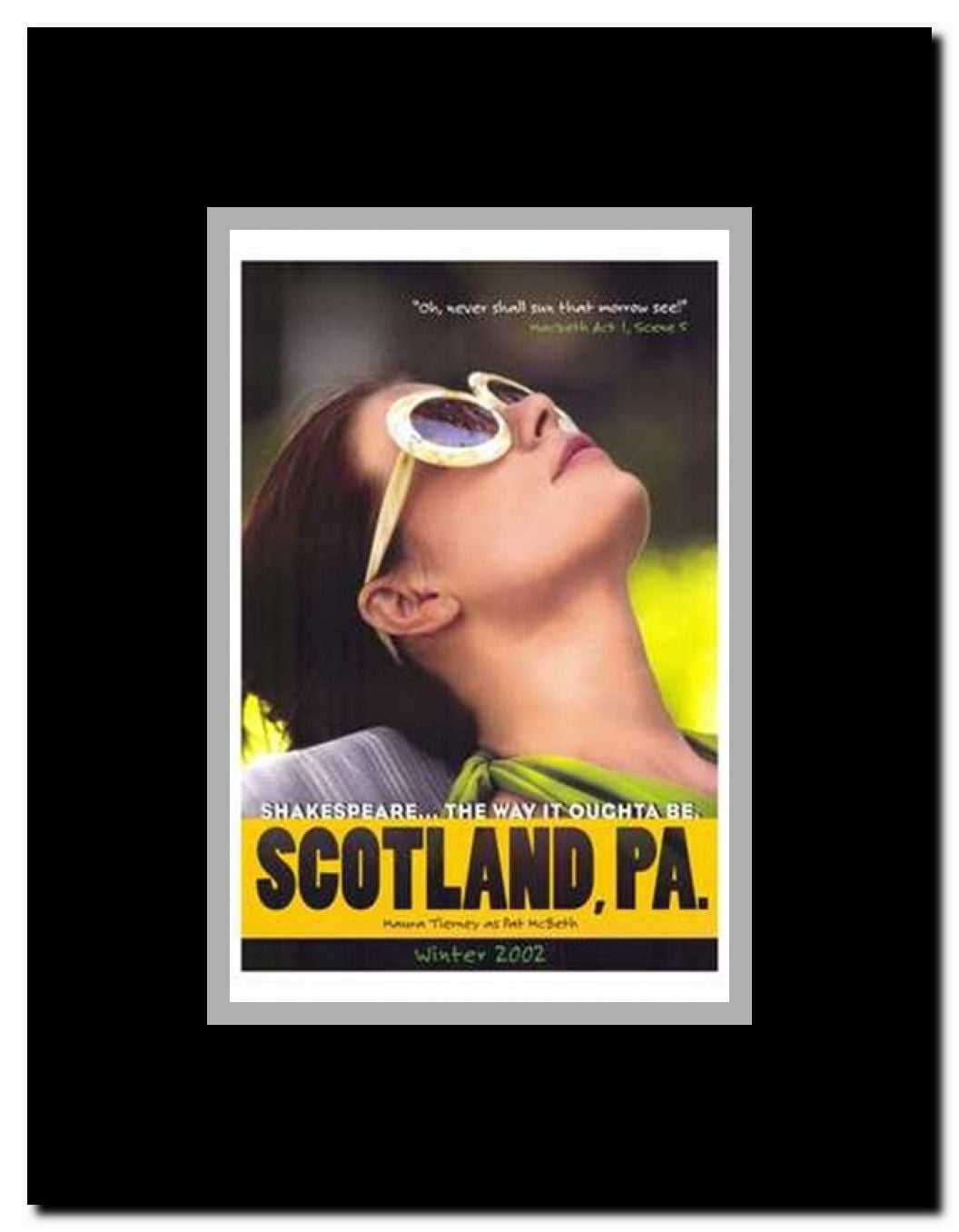 Scotland Pa Framed Movie Poster