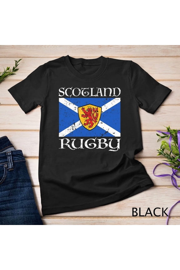 Scotland Rugby Scottish Flag Vintage Saltire Sport Athlete Graphic Tee,for men and women up to 5XL