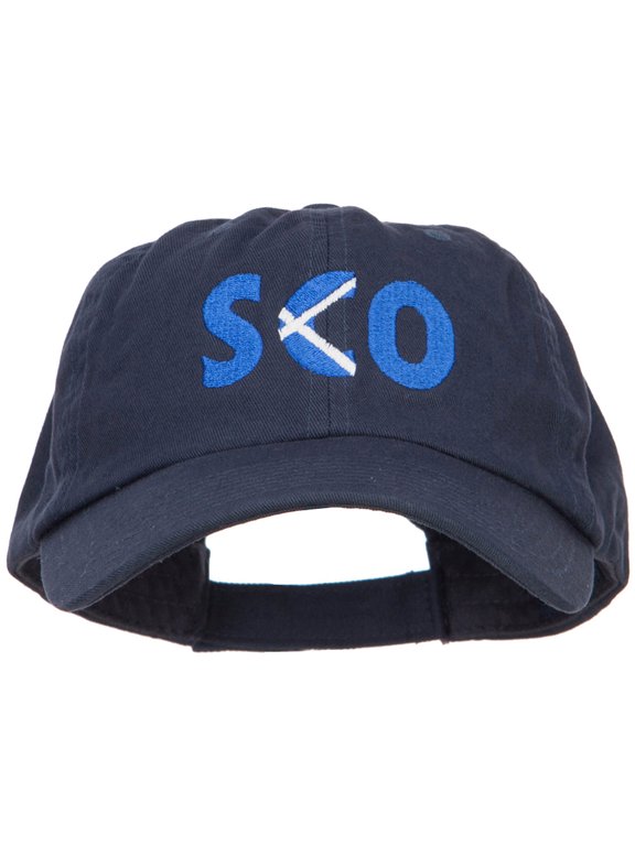 Scotland SCO Flag Embroidered Low Profile Cap - Navy OSFM