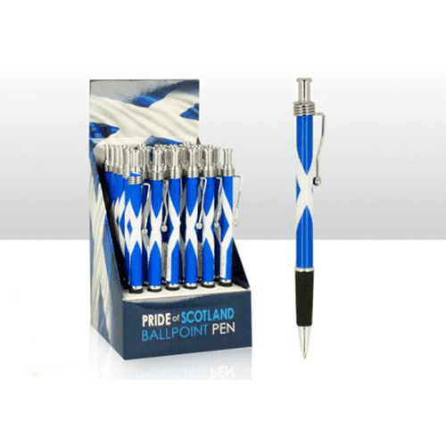 Scotland Saltire Flag Wavy Clip Pen
