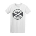 thumbnail image 1 of Scotland, Scotland B&w Flag T-Shirt Men -Image by Shutterstock, Male Medium, 1 of 2