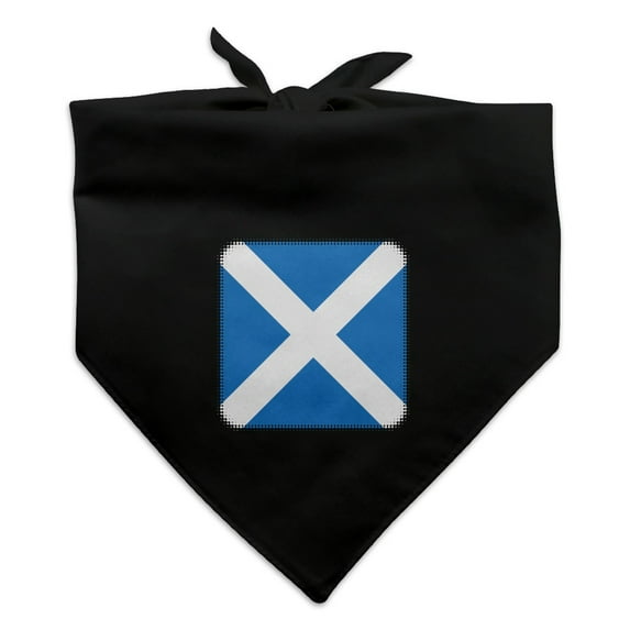 Scotland Scottish Country Flag Dog Pet Bandana - Black
