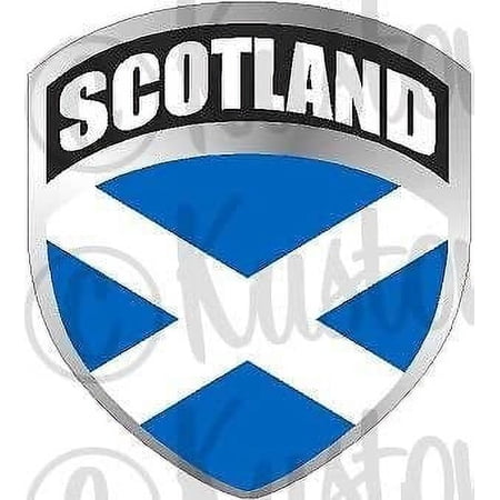 Scotland Scottish Flag Shield Decal Badge Car Truck Motorcycle Vinyl 3M Reflective sticker