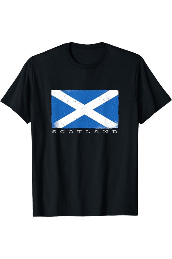 Scotland Scottish Flag Supporters Fans Kids Men Women Retro T-Shirt, Unisex T-Shirt