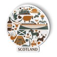 thumbnail image 1 of Scotland Scottish Landmarks Travel - 5" Magnet for Car Locker Refrigerator, 1 of 1