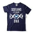 thumbnail image 1 of Scotland Shirt Scottish Shirts Scotland Patriotic Tee Scotland National Flag Shirt Scottish Gifts (X-Large Navy Blue), 1 of 6