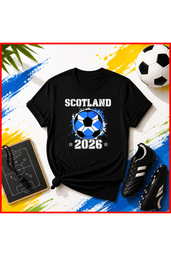 Scotland Soccer 2026 Scottish Flag Football Fan Unisex T-Shirt Y2839, S-5XL