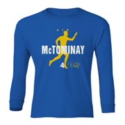 Scotland Soccer Tribute 2024 – Air McTominay Inspired Youth Long Sleeve T-Shirt (Royal, Youth Small)