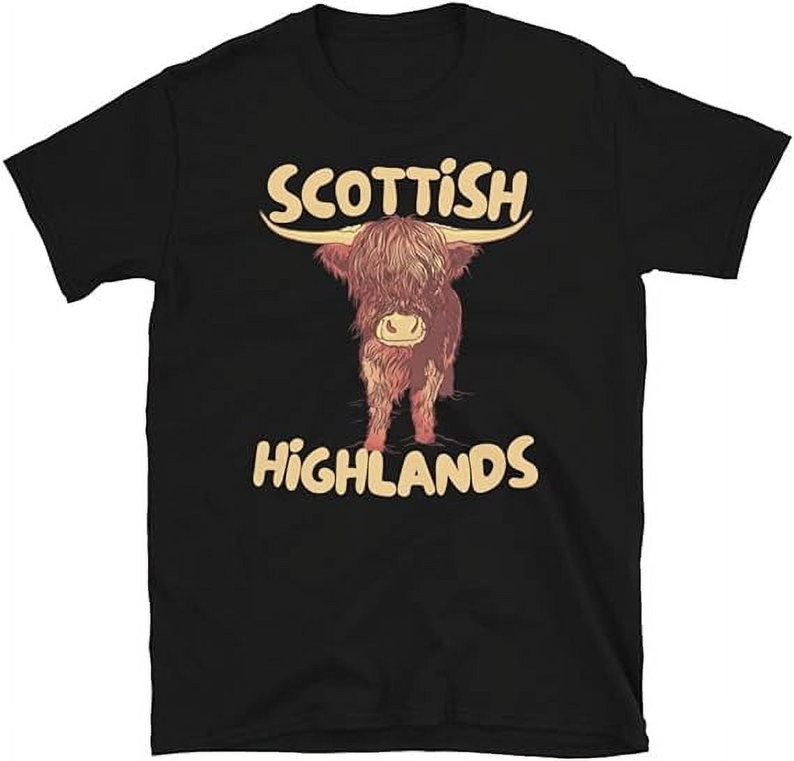 Scotland T-Shirt Scottish Highlands Cow Cattle Edinburgh Isle of Skye ...