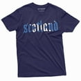 thumbnail image 1 of Scotland T-shirt Scottish Flag Alba Patriotic Tee Shirt Scot Coat of arms Tee Shirt (X-Large Navy Blue), 1 of 4