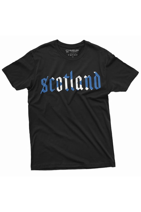 Scotland T-shirt Scottish Flag Alba Patriotic Tee Shirt Scot Coat of arms Tee Shirt (XX-Large Black)