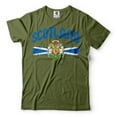 thumbnail image 1 of Scotland Unisex Shirt Scotland Patriotic Country Logo Flag Shirt Scotland Text Tee (4X-Large Military Green), 1 of 6