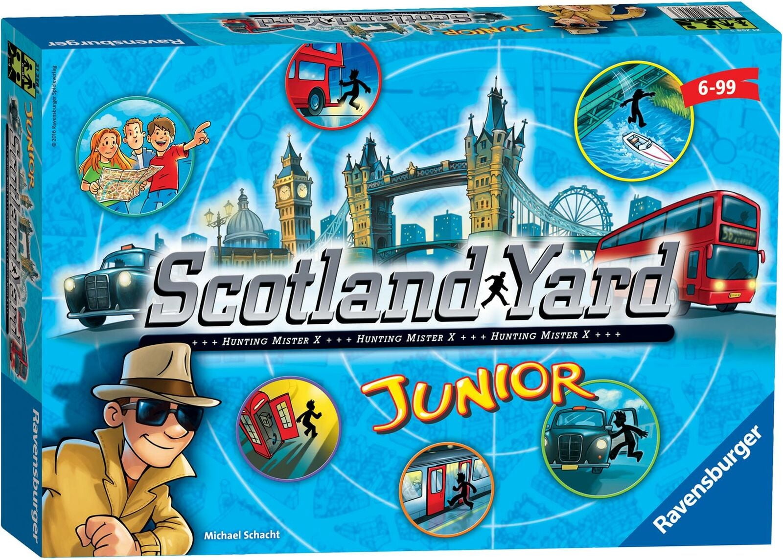 Scotland Yard - Family Game -Ravensburger Scotland Yd Junior For Ages 6 &  Up - A Cooperative Mysterious Clue-Solving Children's Board Game 
