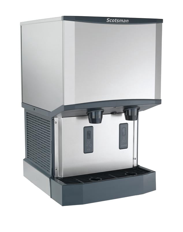 Scotsman HID525W-1 Meridian Touch-Free Countertop Nugget Ice & Water Dispenser, Water Cooled - Up to 500 lb. Production, 25 lb. Storage