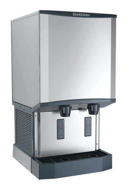 Scotsman HID540W-1 Meridian Touch-Free Countertop Nugget Ice & Water Dispenser, Water Cooled - Up to 500 lb. Production, 40 lb. Storage