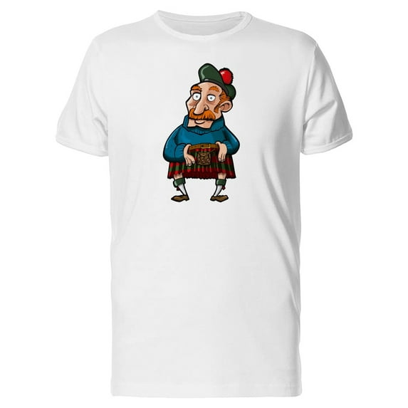 Scotsman With A Kilt & Sporran T-Shirt Men -Image by Shutterstock, Male 3X-Large