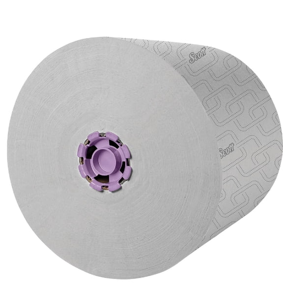Scott 02001 Essential High Capacity Hard Roll Towel, White, 8-Inch X 950 Ft, 6 Rolls/Carton