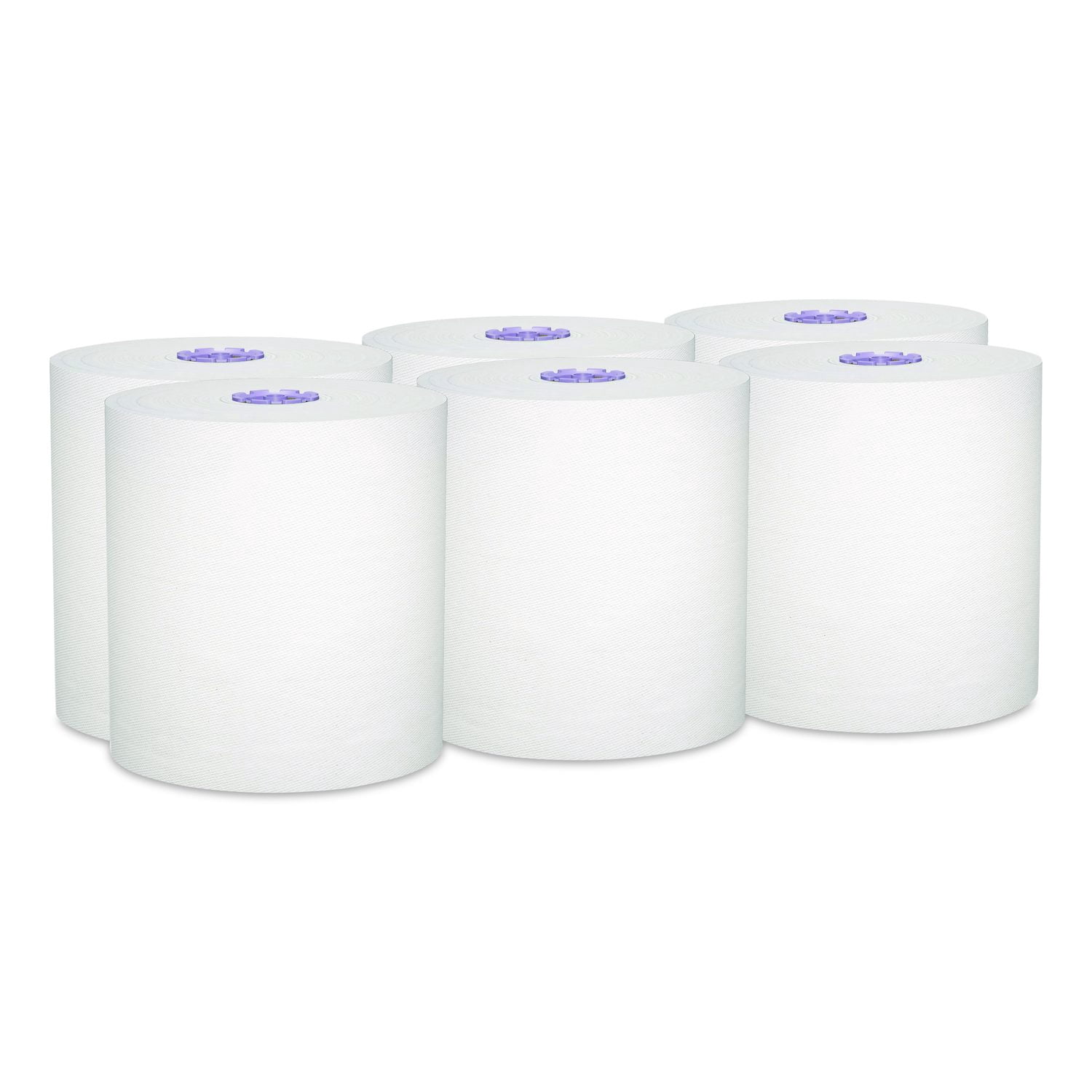 Scott® 100% Recycled Hard Roll Paper Towels, 1-Ply, 8" x 700 ft, White, 6/Carton