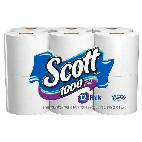 Scott 1000 Bath Tissue 12 Roll (1)