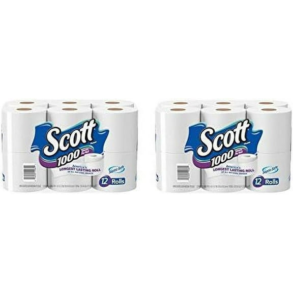 Scott 1000 Bath Tissue 12 roll Pack of 2