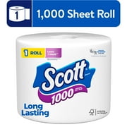 Scott 1000 Toilet Paper, 1 Roll, 1,000 Sheets per Roll