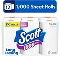 thumbnail image 1 of Scott 1000 Toilet Paper, 12 Rolls, 1,000 Sheets per Roll, 1 of 11