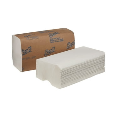 Scott 1700 Essential 9.3 in x 10.5 in Single-Fold Paper Towels,White(250-Piece/Pack, 16 Packs/Carton)