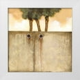 thumbnail image 1 of Scott 20x20 White Modern Wood Framed Museum Art Print Titled - Peeking Palm II, 1 of 4