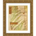 thumbnail image 1 of Scott 25x32 Gold Ornate Wood Framed with Double Matting Museum Art Print Titled - Leaf Graphic II, 1 of 4