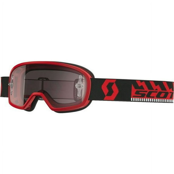 Scott - 262602-1018269 - Buzz Pro Goggle Red/Black W/Silver Chrome Lens